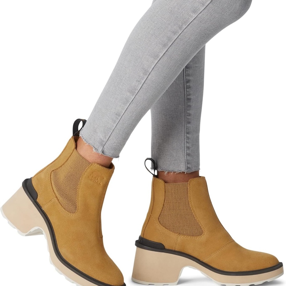 Sorel Camel Heeled Boots